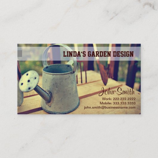 Gartenwasser Visitenkarte (Vorderseite)