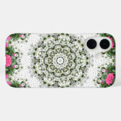 Gartenwasserbrunnen Rosa Blume Mandala Design Case-Mate iPhone Hülle (Rückseite (Horizontal))