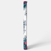 Gartenwasserbrunnen Rote Blume Mandala Samsung Galaxy Hülle (Linke Seite)