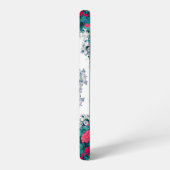 Gartenwasserbrunnen Rote Blume Mandala Samsung Galaxy Hülle (Linke Seite)