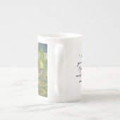Gartenwatercolor-Knochen-China-Tasse Janes Austens Porzellantasse (Rückseite)