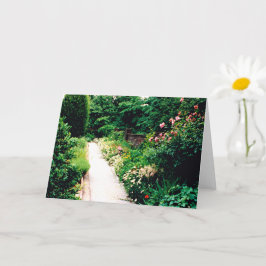 Gartenweg 5" x 7" Faltkarte Karte