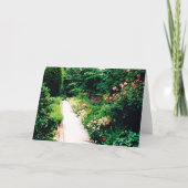 Gartenweg 5" x 7" Faltkarte Karte (Vorderseite)