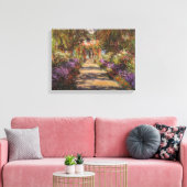 Gartenweg bei Giverny 1902 von Claude Monet Leinwanddruck (Insitu (Wohnzimmer))