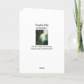 "Gartenweg bei Sonnenaufgang."Grußkarte Karte (Rückseite)