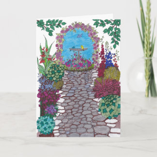 Gartenweg Geburtstagskarte Karte