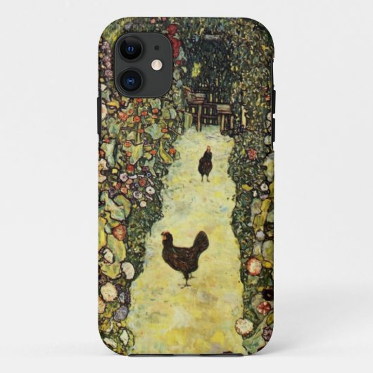 Gartenweg Gustav Klimt mit Hühnern Case-Mate iPhone Hülle (Rückseite)