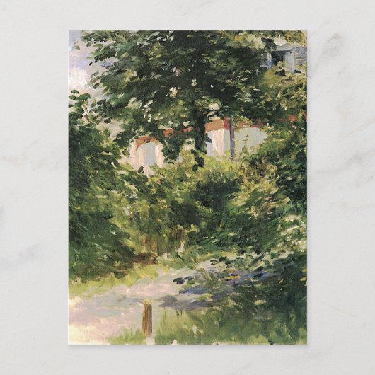 Gartenweg in Rueil Edouard Manet Postkarte (Vorderseite)