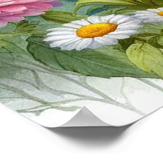 Gartenweg Landschaft 1 Poster (Ecke)