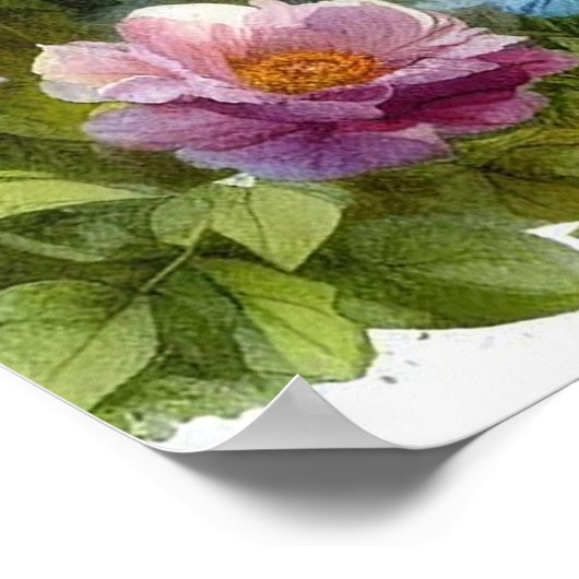 Gartenweg Landschaft 4 Poster (Ecke)