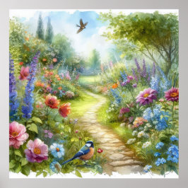 Gartenweg Landschaft 4 Poster