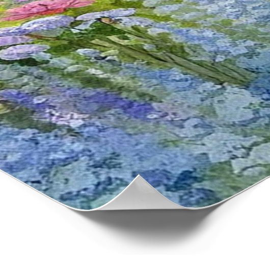 Gartenweg Landschaft 5 Poster (Ecke)