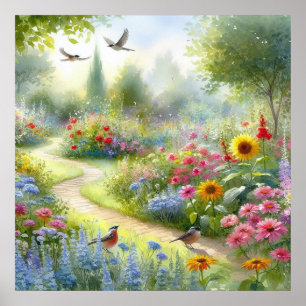 Gartenweg Landschaft 5 Poster