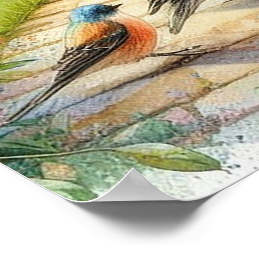 Gartenweg Landschaft 7 Poster (Ecke)