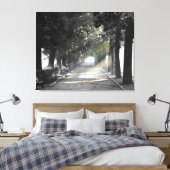 Gartenweg Leinwanddruck (Insitu (Schlafzimmer))