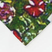 Gartenweg mit Hühnern, Gustav Klimt Fleecedecke (Ecke)