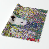 Gartenweg mit Hühnern, Gustav Klimt Geschenkpapier (Ungerollt)