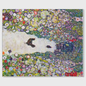 Gartenweg mit Hühnern, Gustav Klimt Geschenkpapier (Flach)