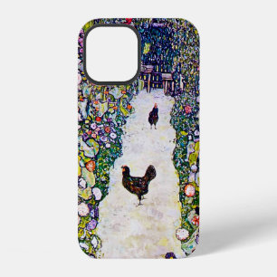 Gartenweg mit Hühnern, Gustav Klimt iPhone 12 Hülle