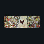 Gartenweg mit Hühnern, Gustav Klimt, Jugendstil<br><div class="desc">Der Gartenweg mit Hühnern (1916) von Gustav Klimt ist ein Vintages Viktorianisches Kunstmalerei aus der Zeit des Symbolismus. Eine Naturlandschaft mit Hühnern im Garten im Garten der Gartenanlage. Über den Künstler: Gustav Klimt (1862-1918) war ein österreichischer Symbolik-Maler und einer der prominentesten Mitglieder der Wiener Jugendstil-Bewegung.</div>