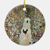Gartenweg mit Hühnern, Gustav Klimt, Jugendstil Keramik Ornament (Hinten)