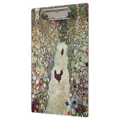 Gartenweg mit Hühnern, Gustav Klimt, Jugendstil Klemmbrett (Links)