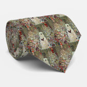 Gartenweg mit Hühnern, Gustav Klimt, Jugendstil Krawatte (Gerollt)