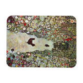 Gartenweg mit Hühnern, Gustav Klimt, Jugendstil Magnet (Horizontal)