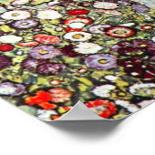 Gartenweg mit Hühnern, Gustav Klimt, Jugendstil Poster (Ecke)