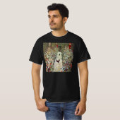 Gartenweg mit Hühnern, Gustav Klimt, Jugendstil T-Shirt (Vorne ganz)