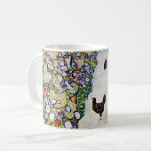 Gartenweg mit Hühnern, Gustav Klimt Kaffeetasse (Vorderseite Links)