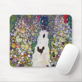 Gartenweg mit Hühnern, Gustav Klimt Mousepad (Mit Mouse)