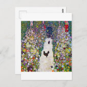 Gartenweg mit Hühnern, Gustav Klimt Postkarte (Vorne/Hinten)