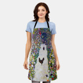 Gartenweg mit Hühnern, Gustav Klimt Schürze (Getragen)