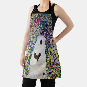 Gartenweg mit Hühnern, Gustav Klimt Schürze