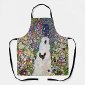 Gartenweg mit Hühnern, Gustav Klimt Schürze (Vorderseite)