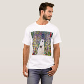 Gartenweg mit Hühnern, Gustav Klimt T-Shirt (Vorne ganz)