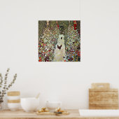 Gartenweg mit Hühnern von Gustav Klimt Poster (Küche)