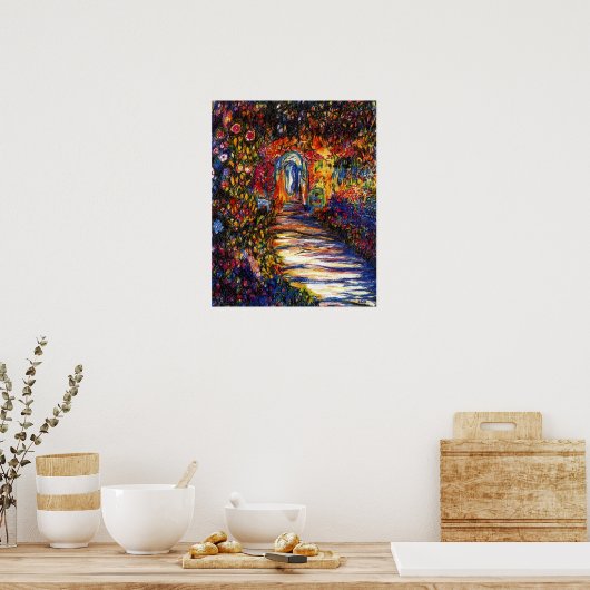 Gartenweg Poster (Küche)