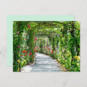 Gartenweg Postkarte (Vorne/Hinten)