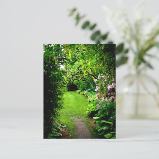 Gartenweg Postkarte (Stehend Vorderseite)