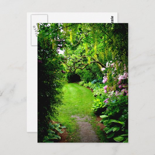 Gartenweg Postkarte (Vorne/Hinten)