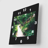 Gartenweg Quadratische Wanduhr (Winkel)