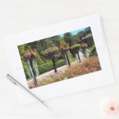 Gartenweg Rechteckiger Aufkleber (Umschlag)