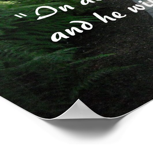 Gartenweg-Verse Poster (Ecke)