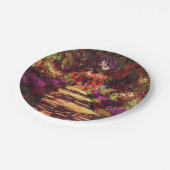 Gartenweg von Claude Monet Pappteller (Schrägansicht)