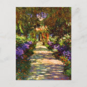 Gartenweg von Claude Monet Postkarte (Vorderseite)
