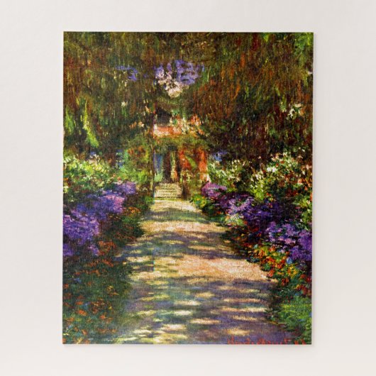 Gartenweg von Claude Monet Puzzle (Vertikal)