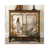 Gartenweg Wanderer - Romantische Blumenzwiese Seidenpapier