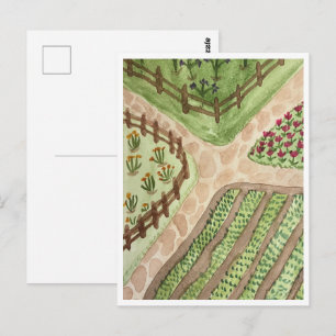 Gartenwege Postkarte